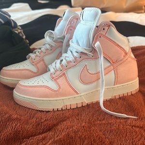 Pink Nike high tops